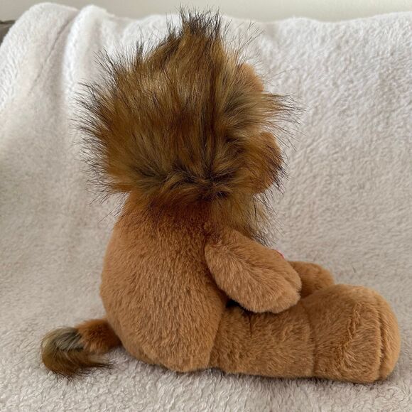 NWT Animal Adventure Lion Holding Heart 16” Stuffed Animal Plush - Picture 3 of 8